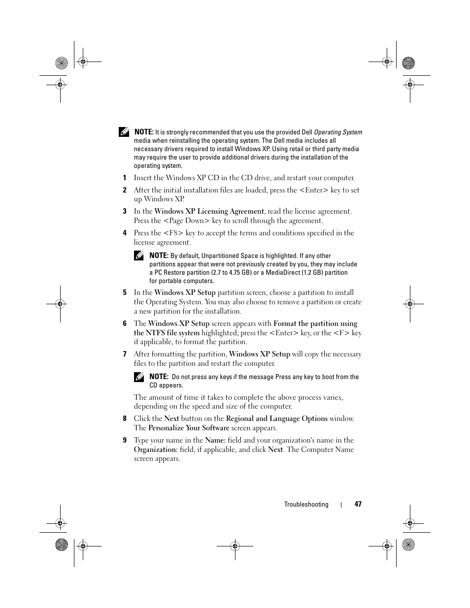 Dell XPS 730x H2C (Early 2009) User Manual | Page 47 / 76