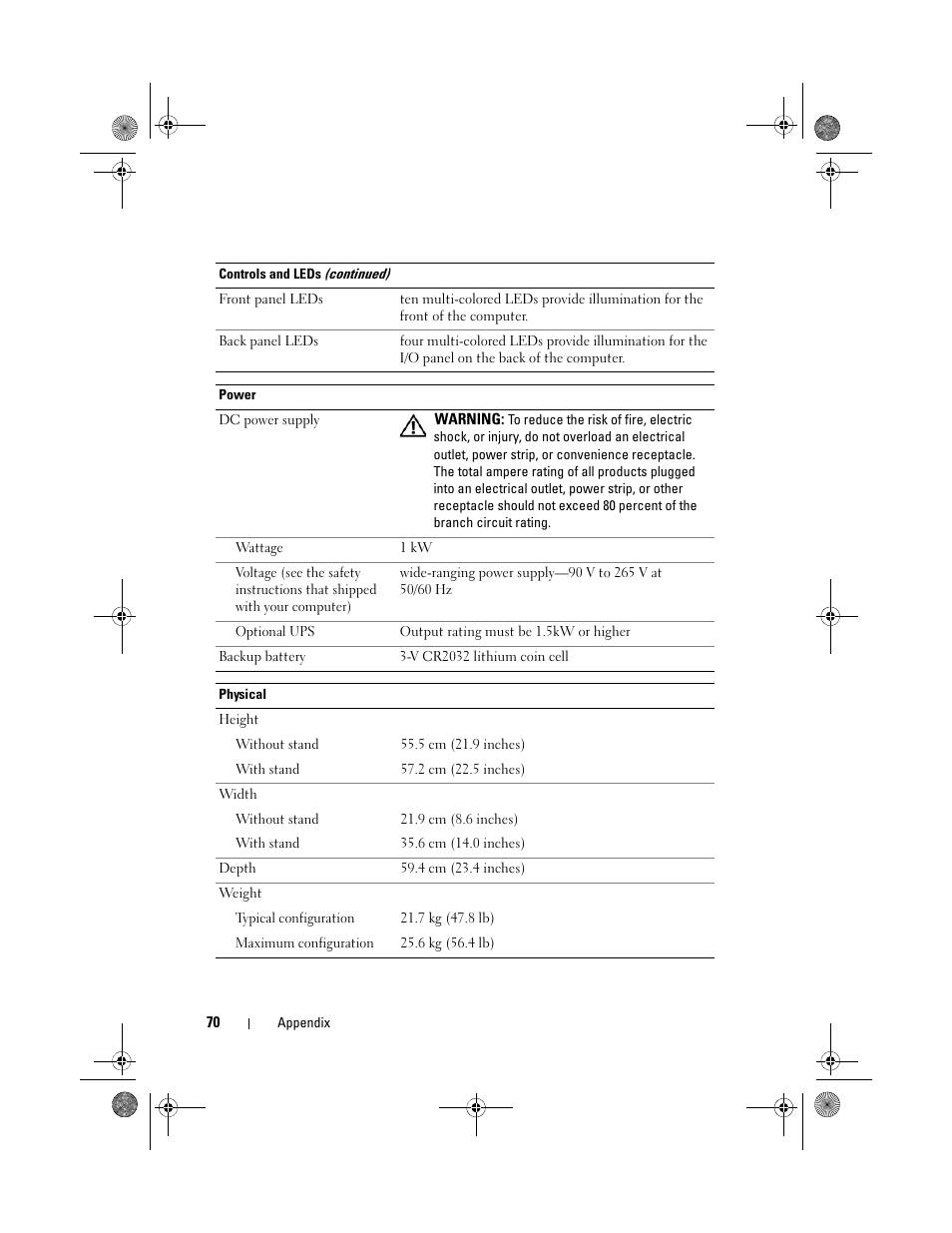 Dell XPS 730x H2C (Early 2009) User Manual | Page 70 / 76