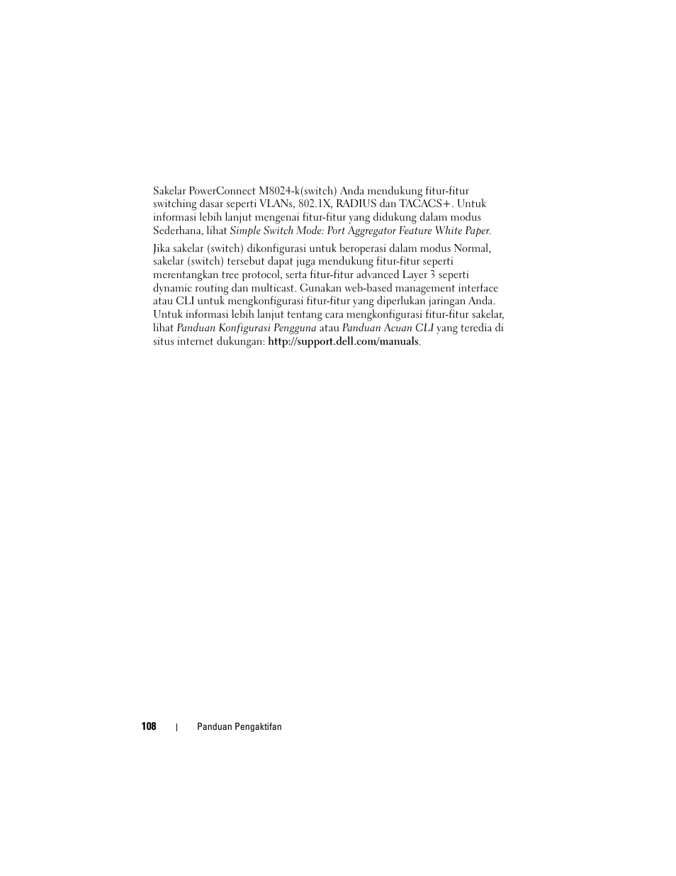 Dell POWEREDGE M1000E User Manual | Page 110 / 222