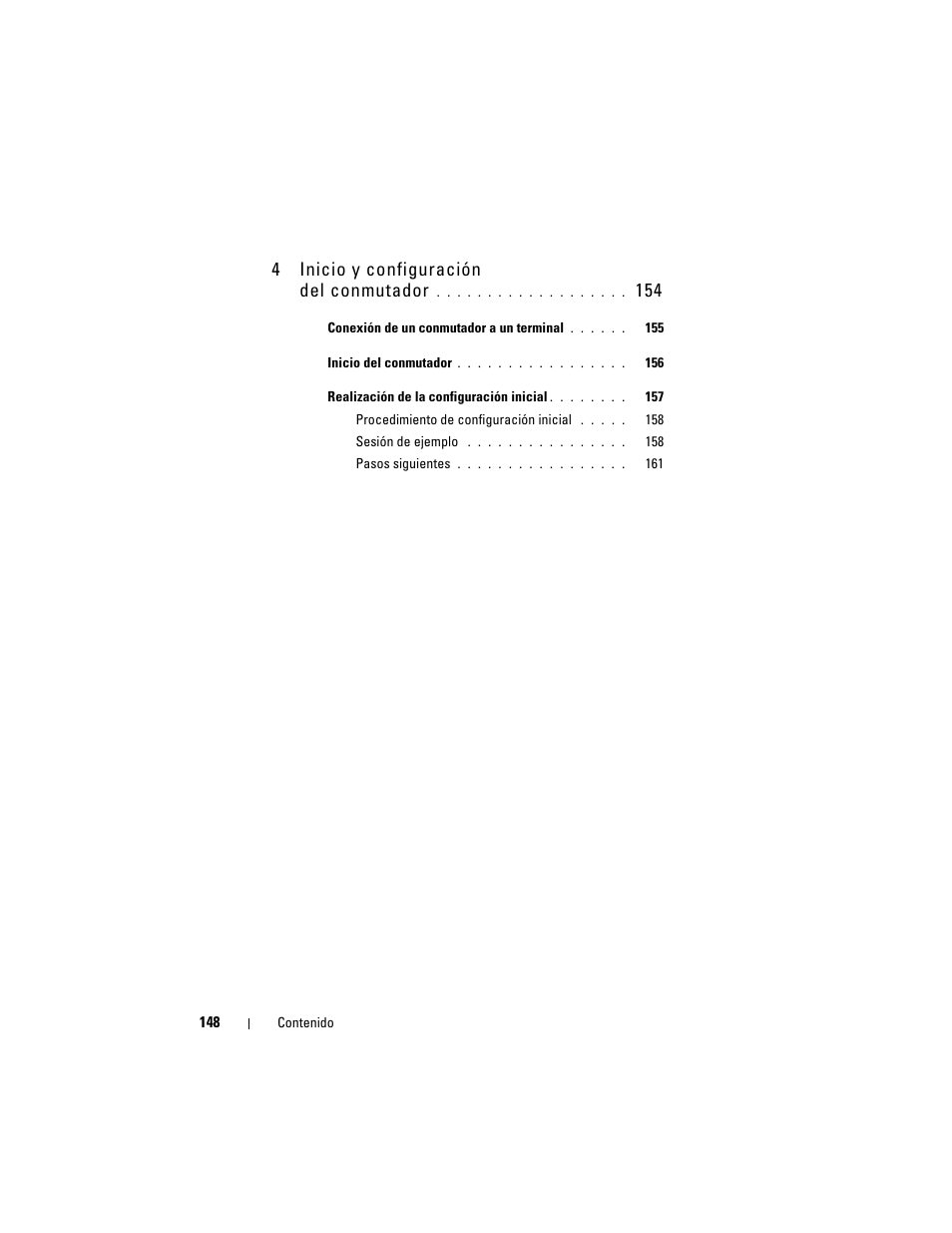 4inicio y configuración del conmutador | Dell POWEREDGE M1000E User Manual | Page 150 / 222