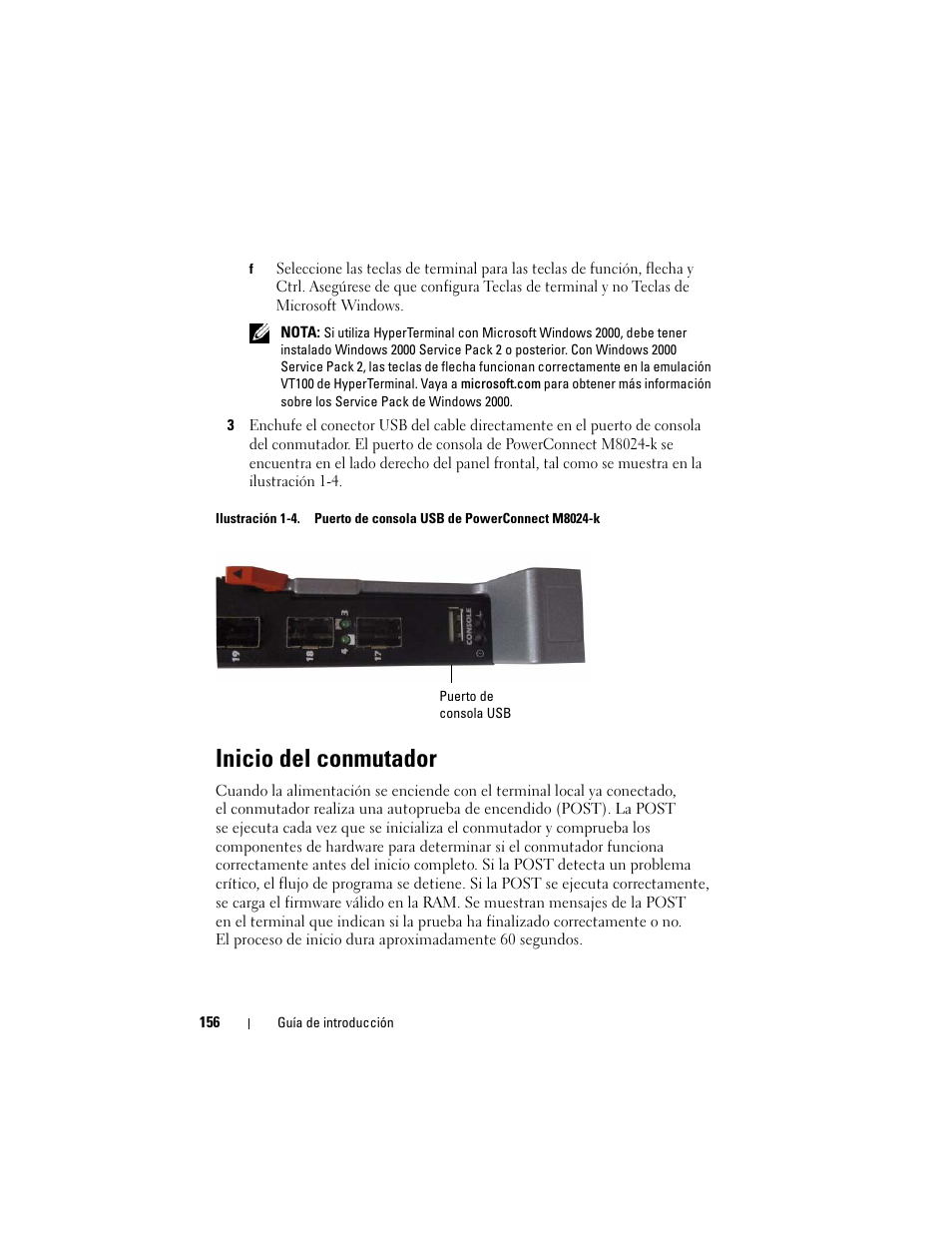 Inicio del conmutador | Dell POWEREDGE M1000E User Manual | Page 158 / 222