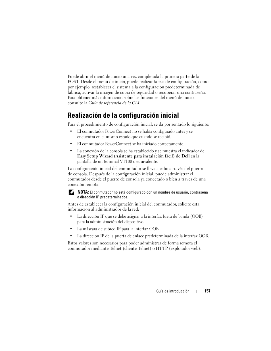Realización de la configuración inicial | Dell POWEREDGE M1000E User Manual | Page 159 / 222