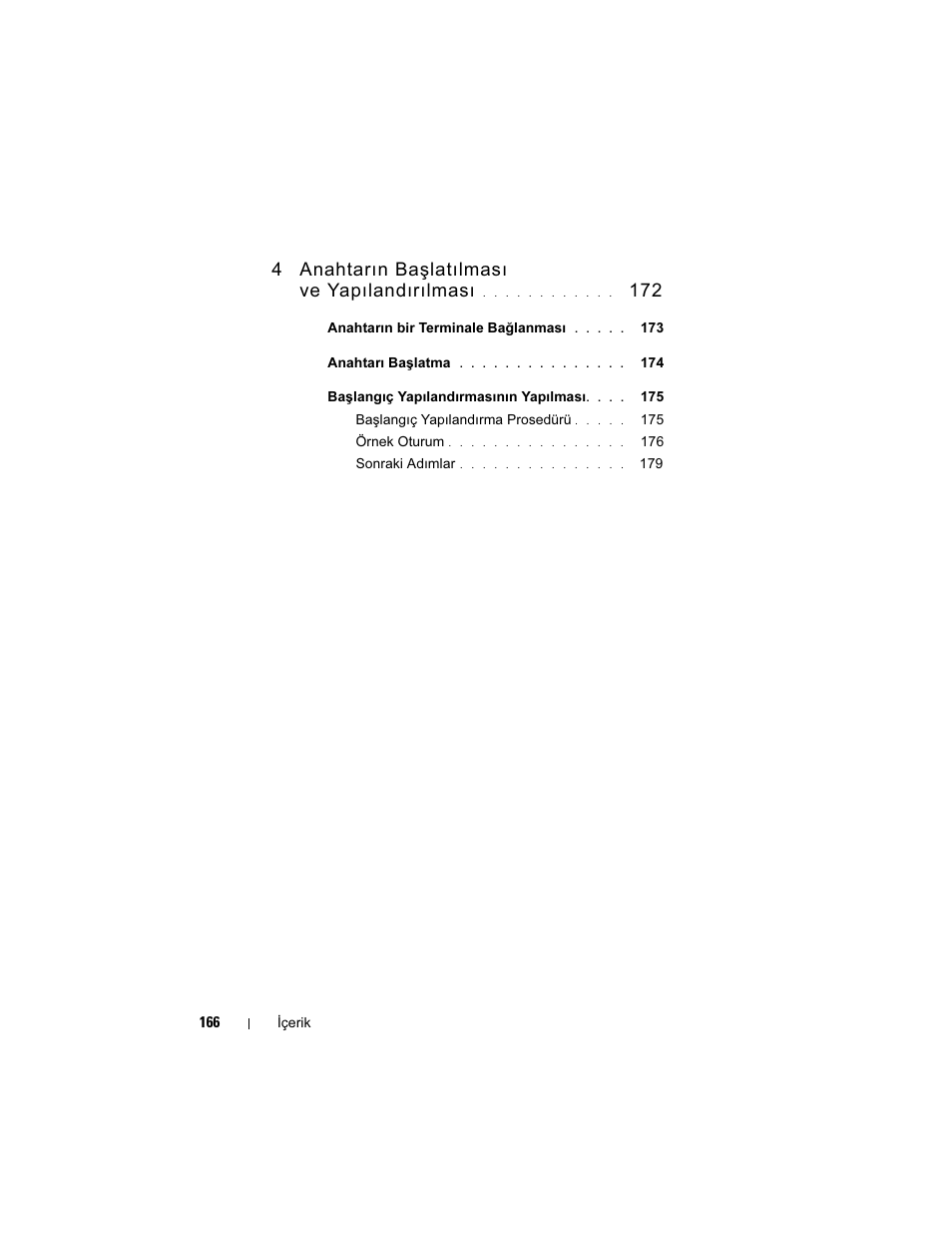 4 anahtarın başlatılması ve yapılandırılması | Dell POWEREDGE M1000E User Manual | Page 168 / 222