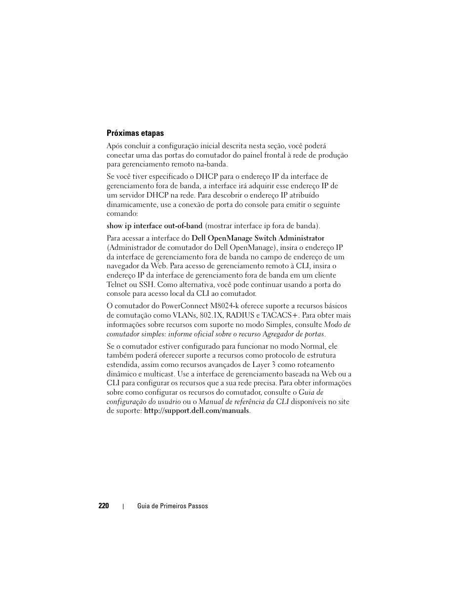 Próximas etapas | Dell POWEREDGE M1000E User Manual | Page 222 / 222