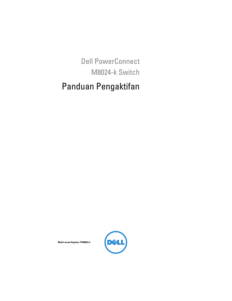 Panduan pengaktifan, Dell powerconnect m8024-k switch | Dell POWEREDGE M1000E User Manual | Page 93 / 222