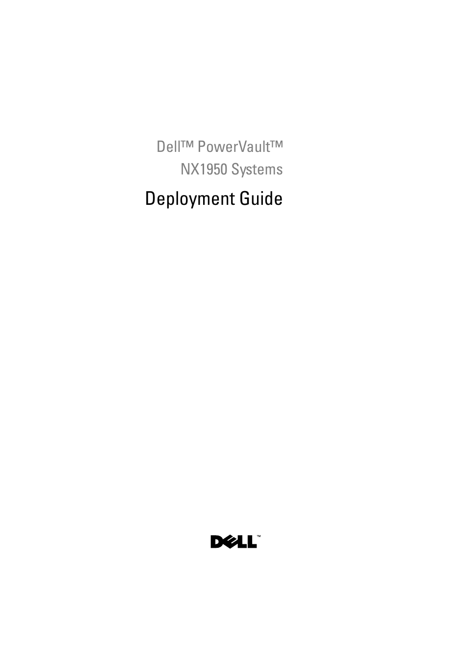 Dell PowerVault NX1950 User Manual | 38 pages
