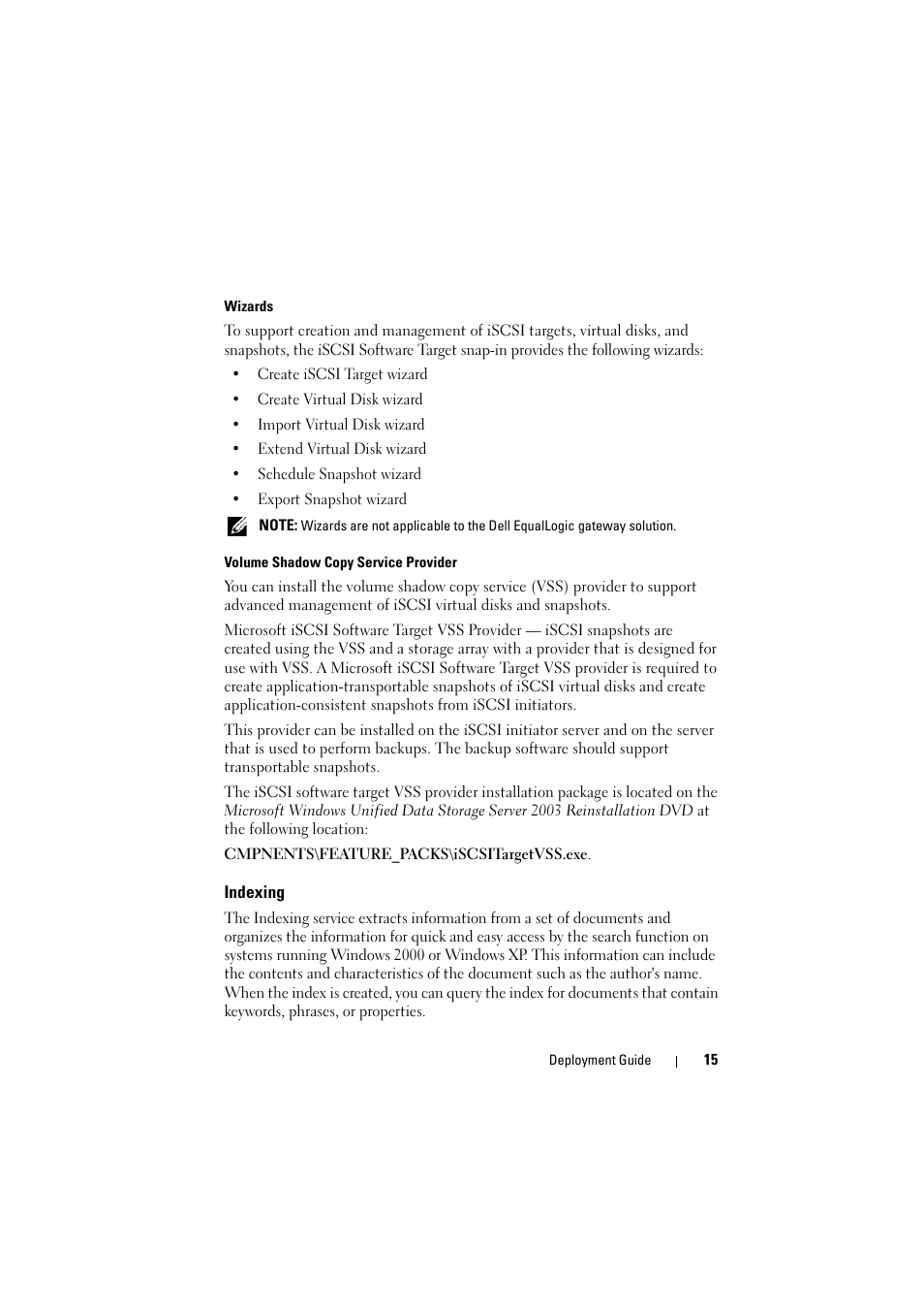 Indexing | Dell PowerVault NX1950 User Manual | Page 15 / 38