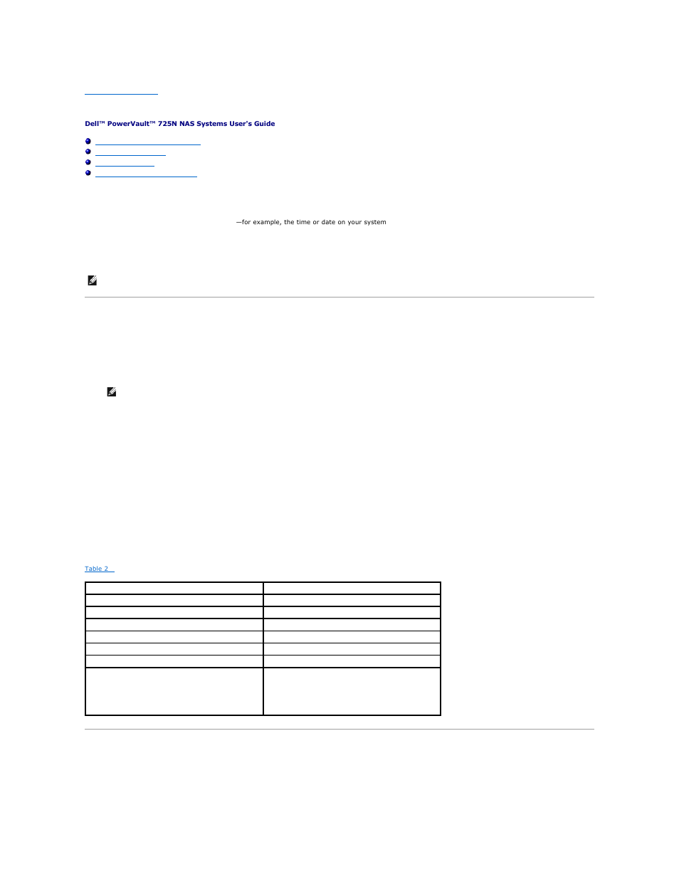 Using the system setup utility, Entering the system setup utility, System setup options | Responding to error messages, Navigating the system setup utility | Dell PowerVault 725N (Rackmount NAS Appliance) User Manual | Page 7 / 22