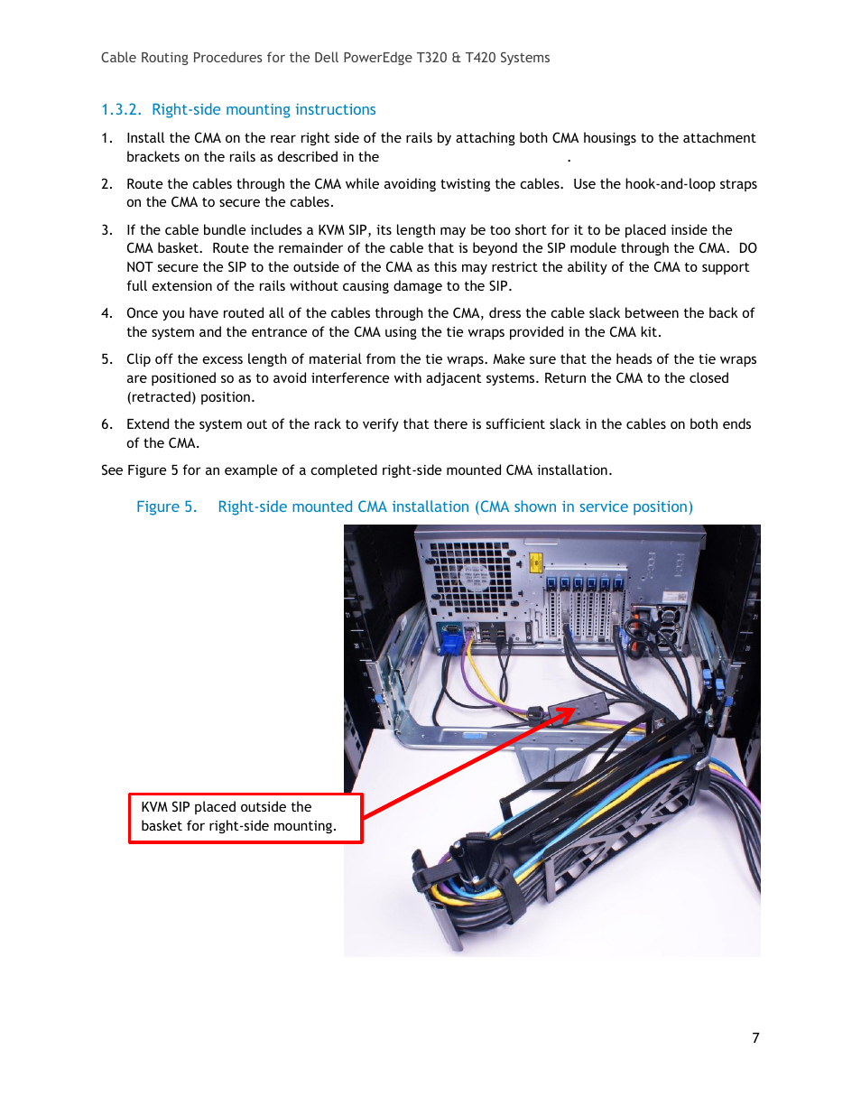 Right-side mounting instructions, Figure 5 | Dell PowerEdge Rack Enclosure 4210 User Manual | Page 7 / 9