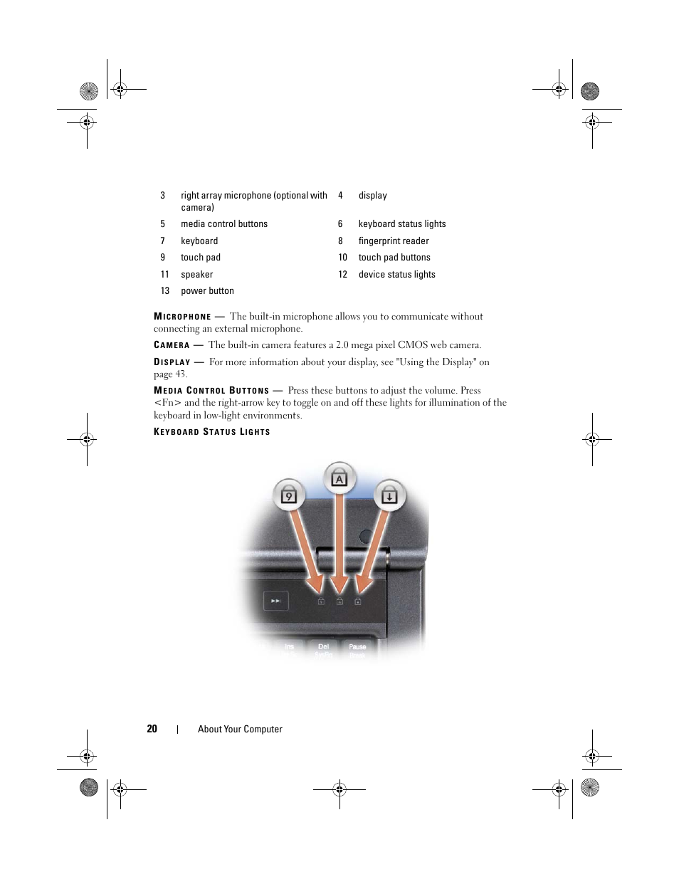 Dell Vostro 1200 (Early 2009) User Manual | Page 20 / 164