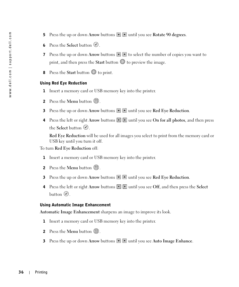 Dell 944 All In One Inkjet Printer User Manual | Page 36 / 118