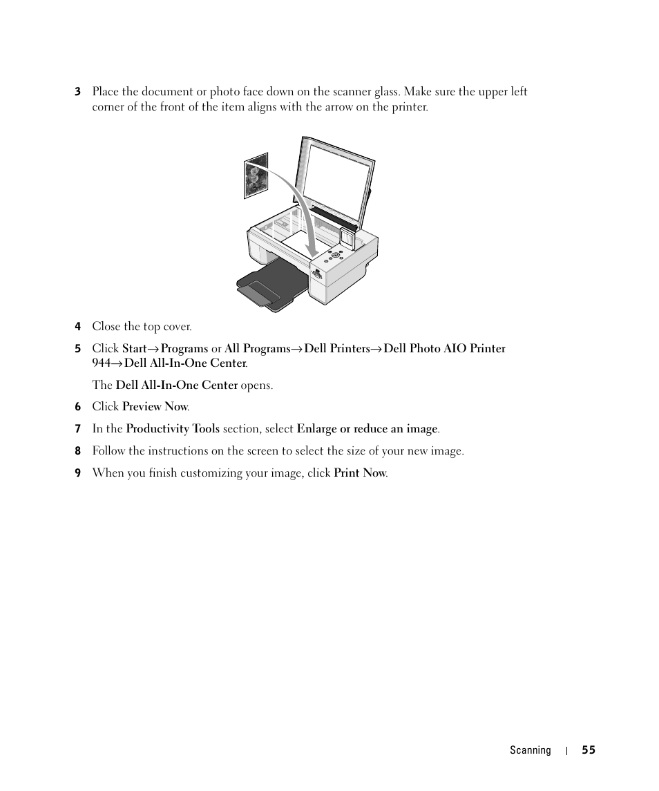 Dell 944 All In One Inkjet Printer User Manual | Page 55 / 118