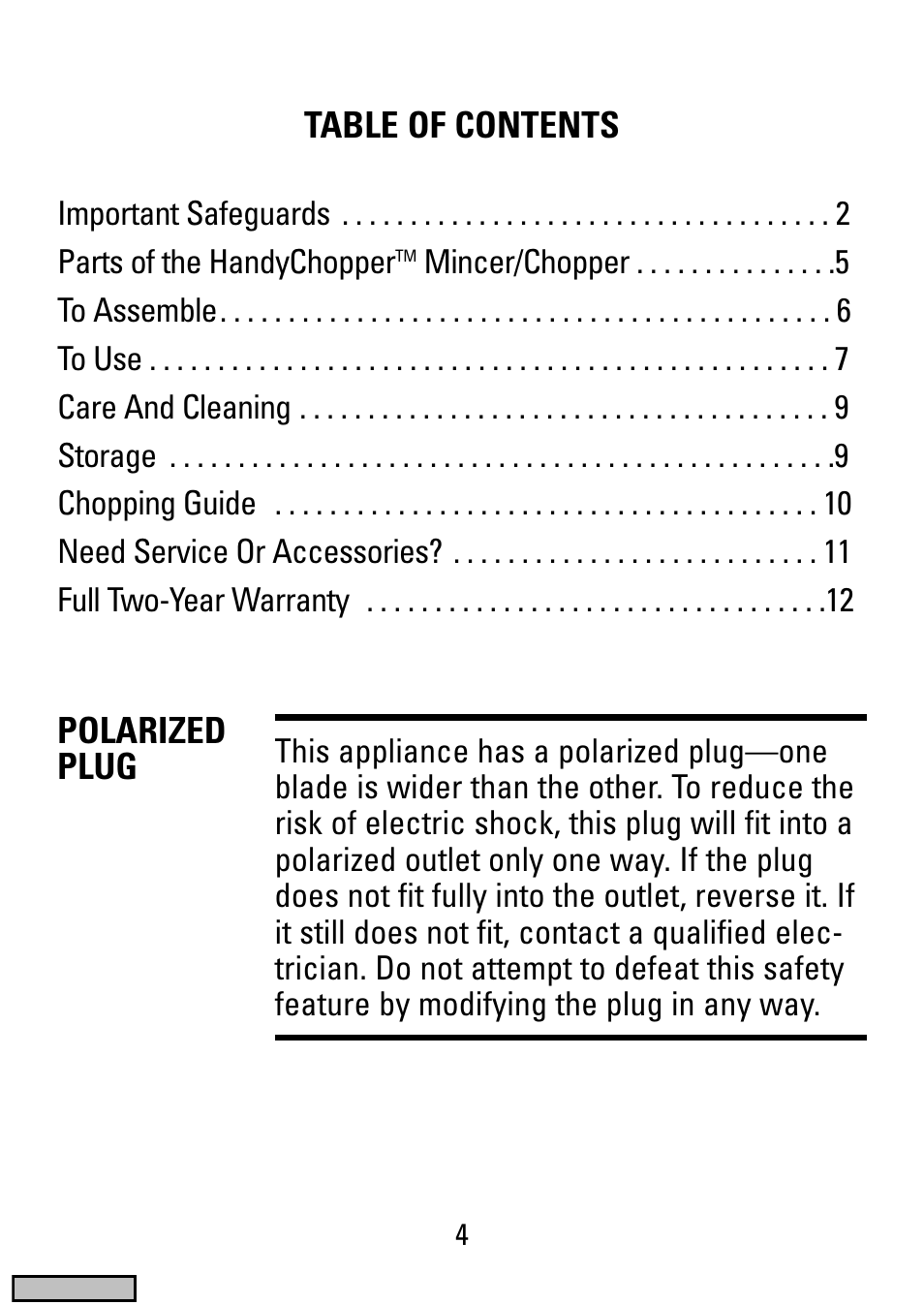 Black & Decker HC20 User Manual | Page 4 / 12