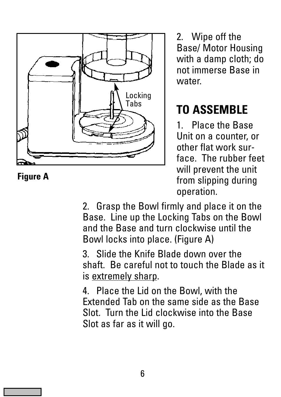 To assemble | Black & Decker HC20 User Manual | Page 6 / 12
