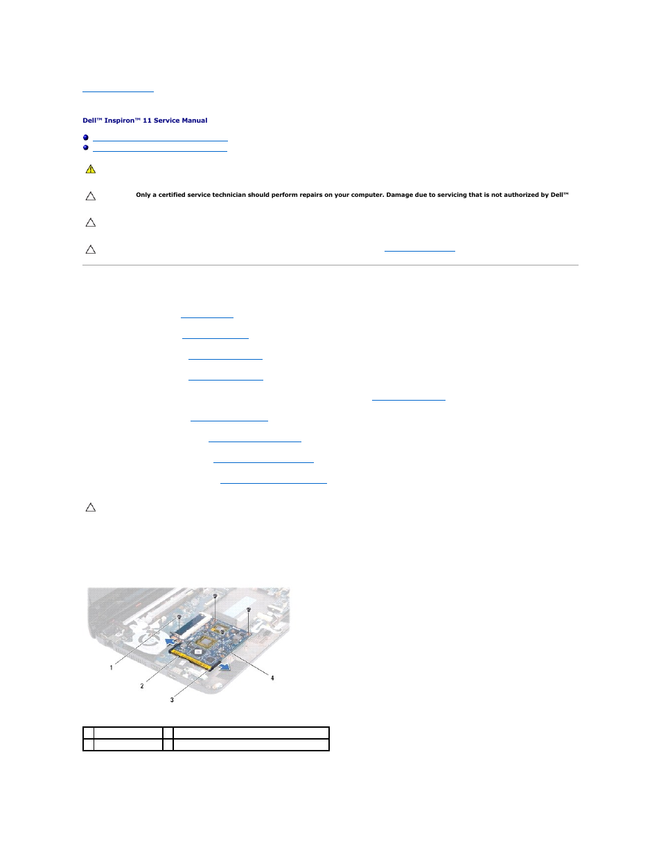 Dell Inspiron 11z (1110, Mid 2009) User Manual | Page 14 / 54