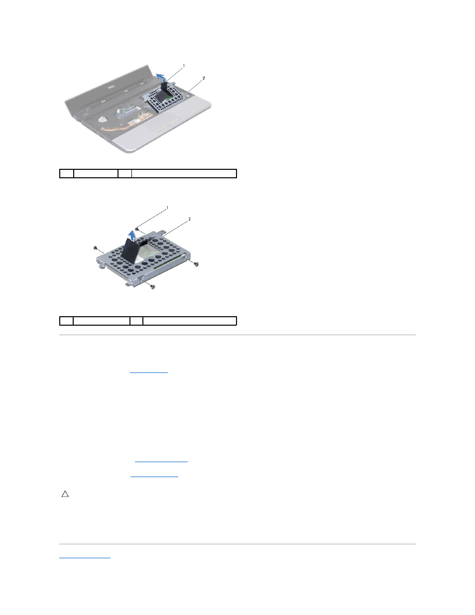 Replacing the hard drive | Dell Inspiron 11z (1110, Mid 2009) User Manual | Page 27 / 54