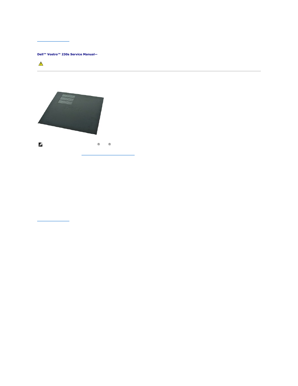 Cover, Removing the cover, Replacing the cover | Dell Vostro 230s (Early 2010) User Manual | Page 16 / 30