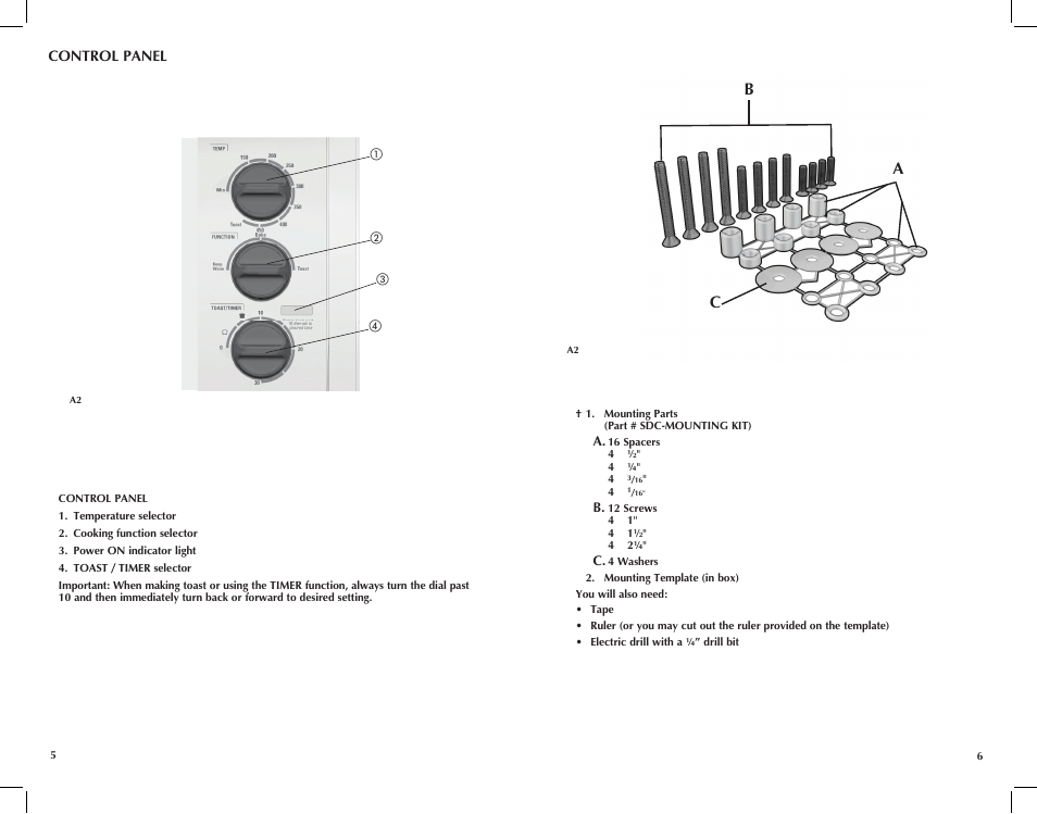 Ac b | Black & Decker TRos1500 User Manual | Page 4 / 26