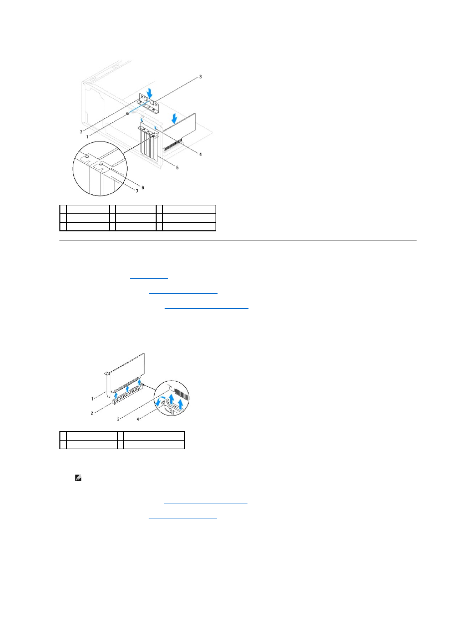 Removing pci and pci express cards | Dell Inspiron 570 (Late 2009) User Manual | Page 7 / 44