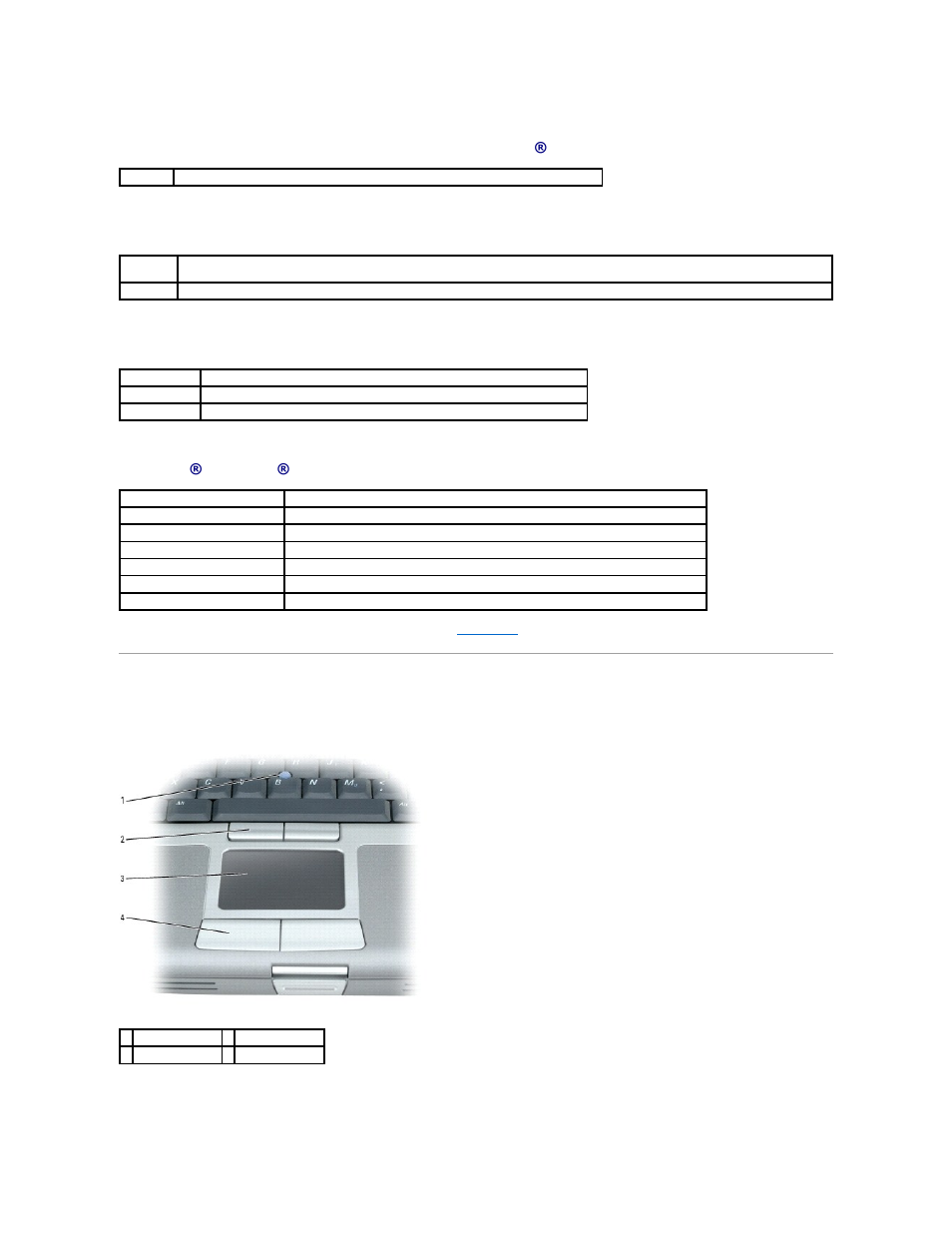 Touch pad, Power management, Speaker functions | Microsoft® windows® logo key functions | Dell Latitude D610 User Manual | Page 62 / 115