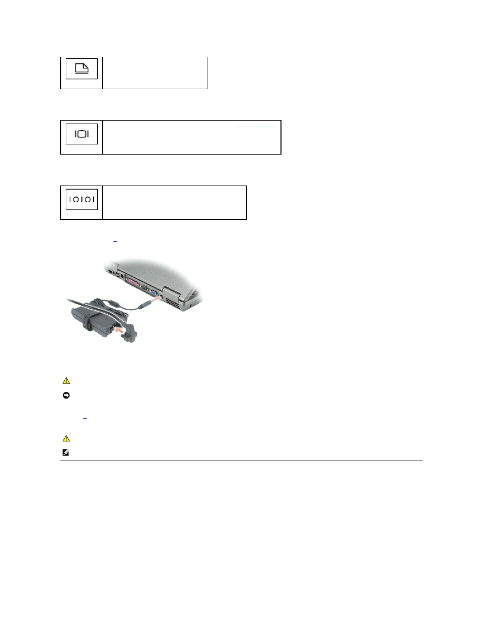 Bottom view, Serial connector, Video connector | Ac adapter connector, Air vents | Dell Latitude D610 User Manual | Page 7 / 115