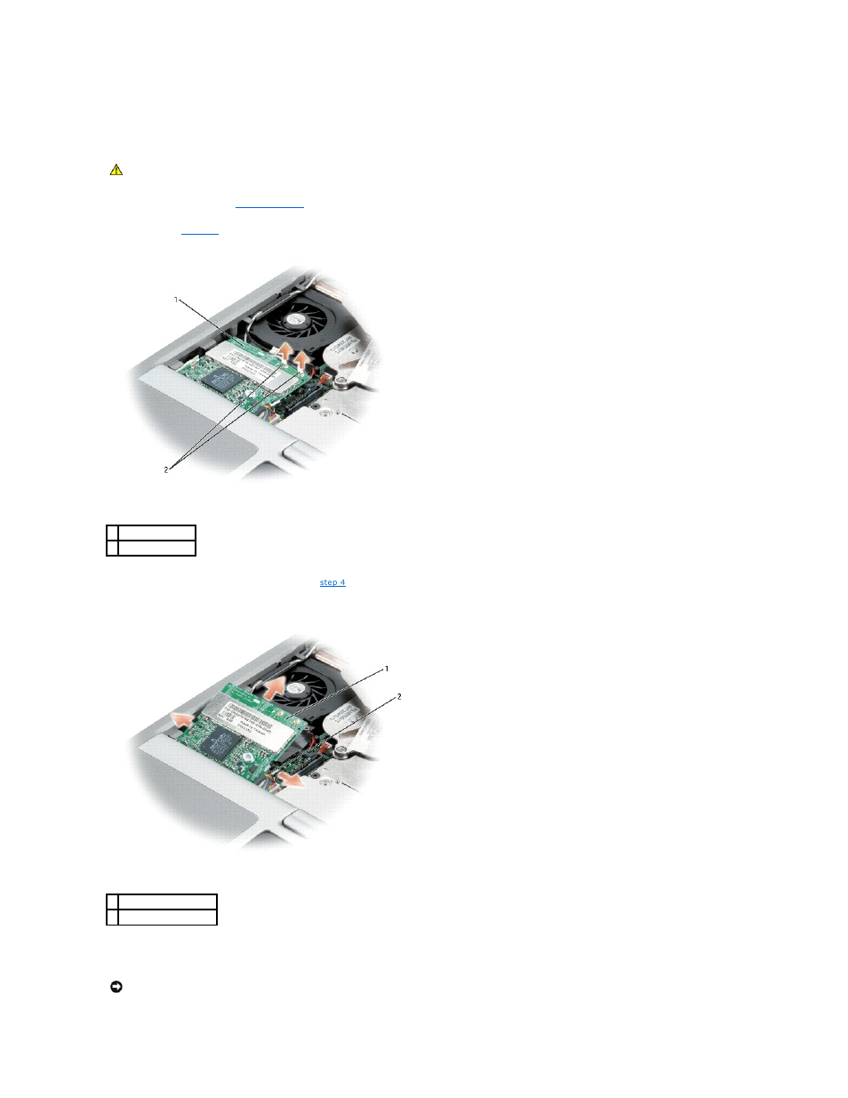 Mini pci card | Dell Latitude D610 User Manual | Page 77 / 115