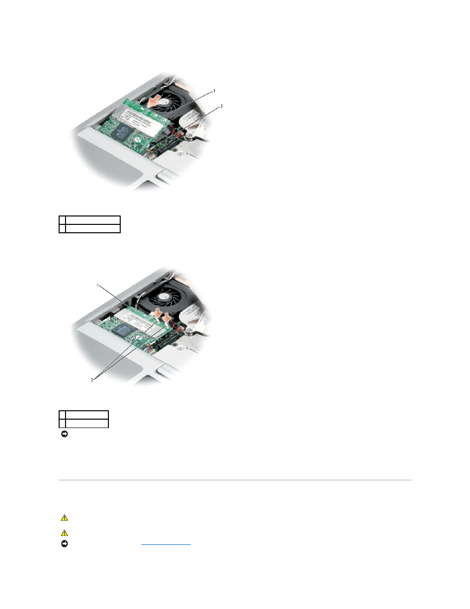 Hard drive, Remove the, If a mini pci card is not already installed, go to | Step 4 | Dell Latitude D610 User Manual | Page 78 / 115