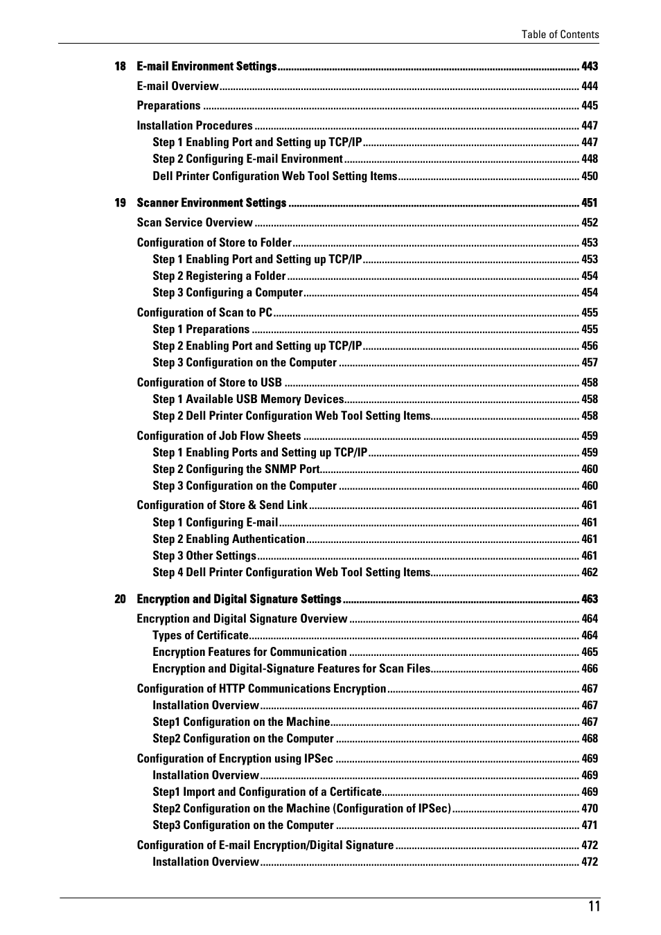 Dell C5765DN MFP Color Laser Printer User Manual | Page 11 / 675