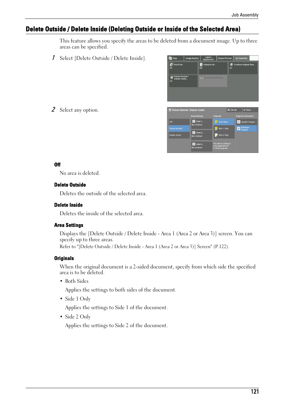 Delete outside / delete inside | Dell C5765DN MFP Color Laser Printer User Manual | Page 121 / 675