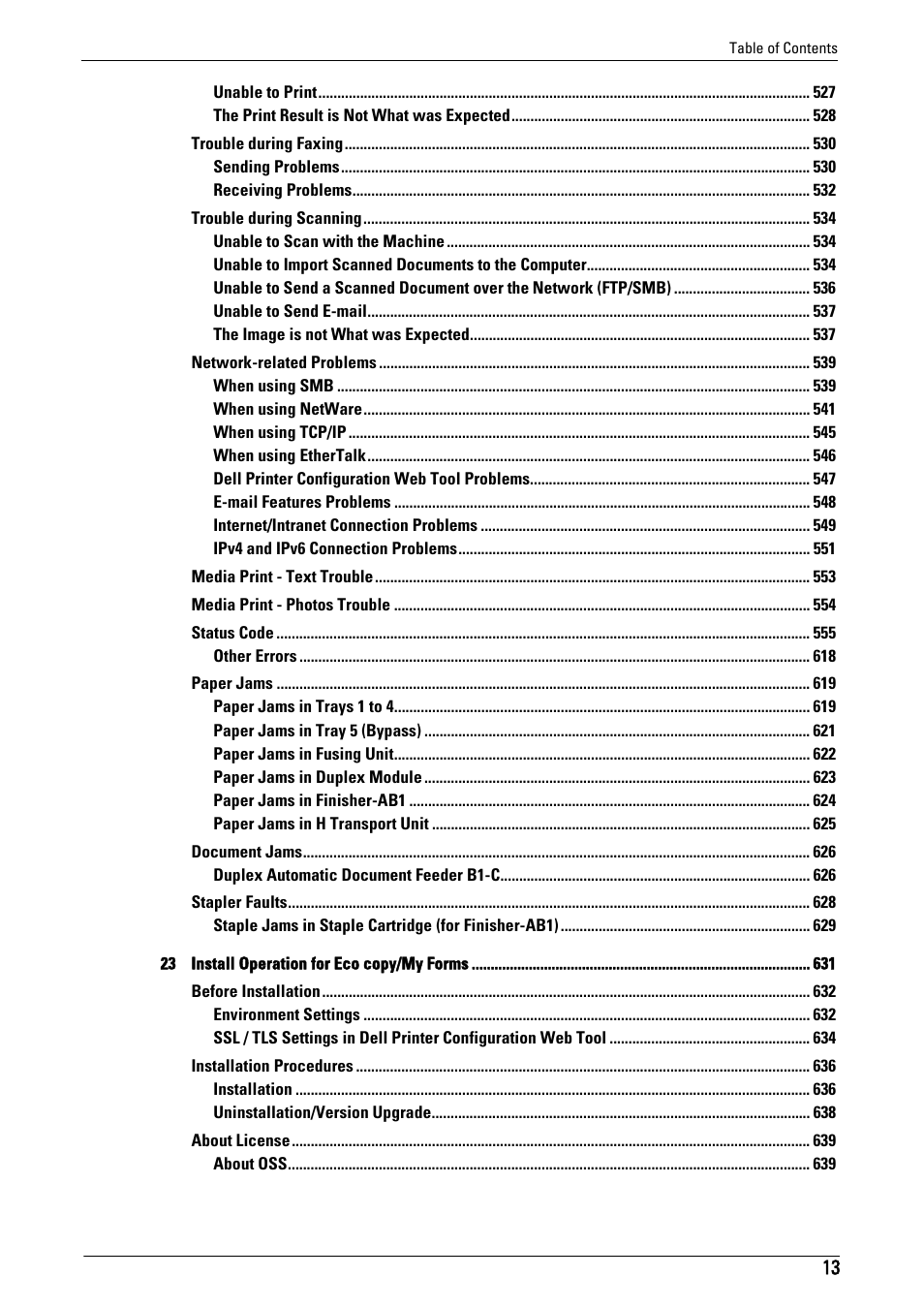 Dell C5765DN MFP Color Laser Printer User Manual | Page 13 / 675