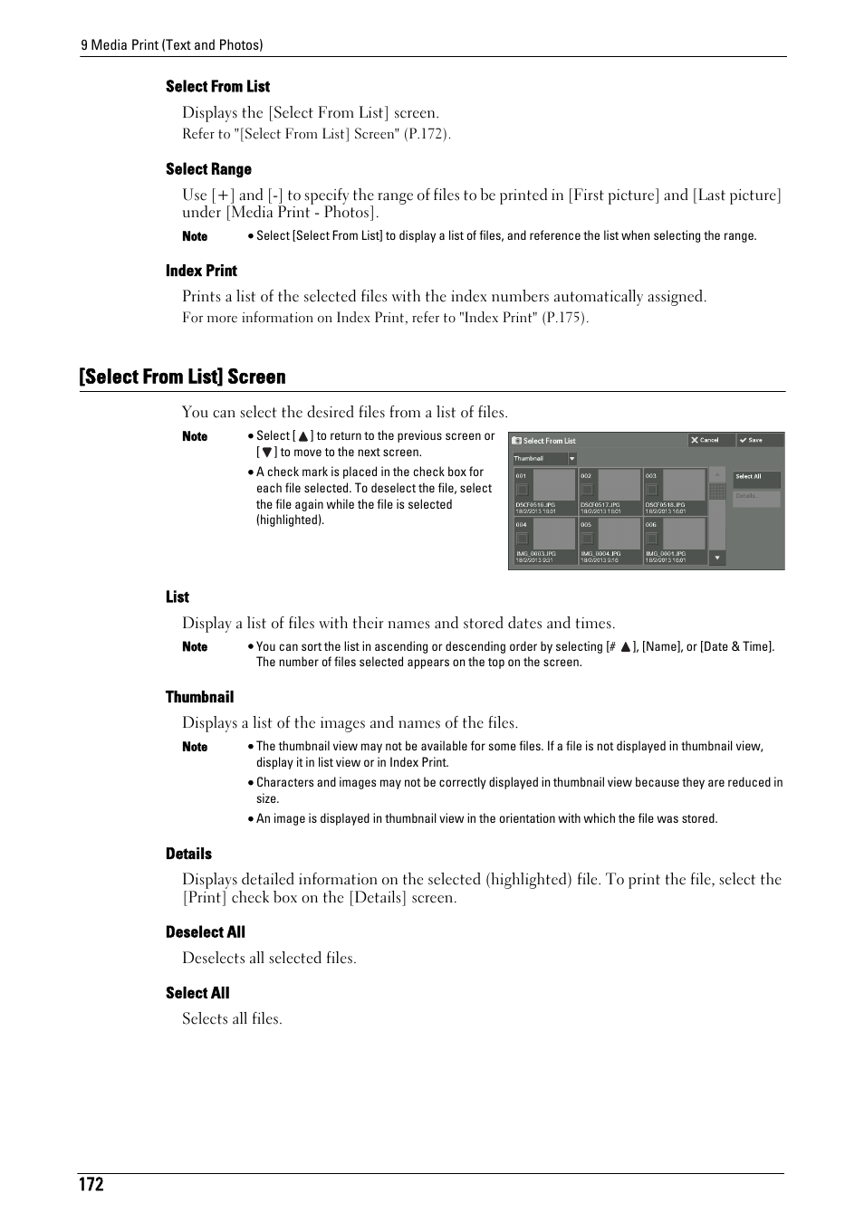 Select from list] screen | Dell C5765DN MFP Color Laser Printer User Manual | Page 172 / 675