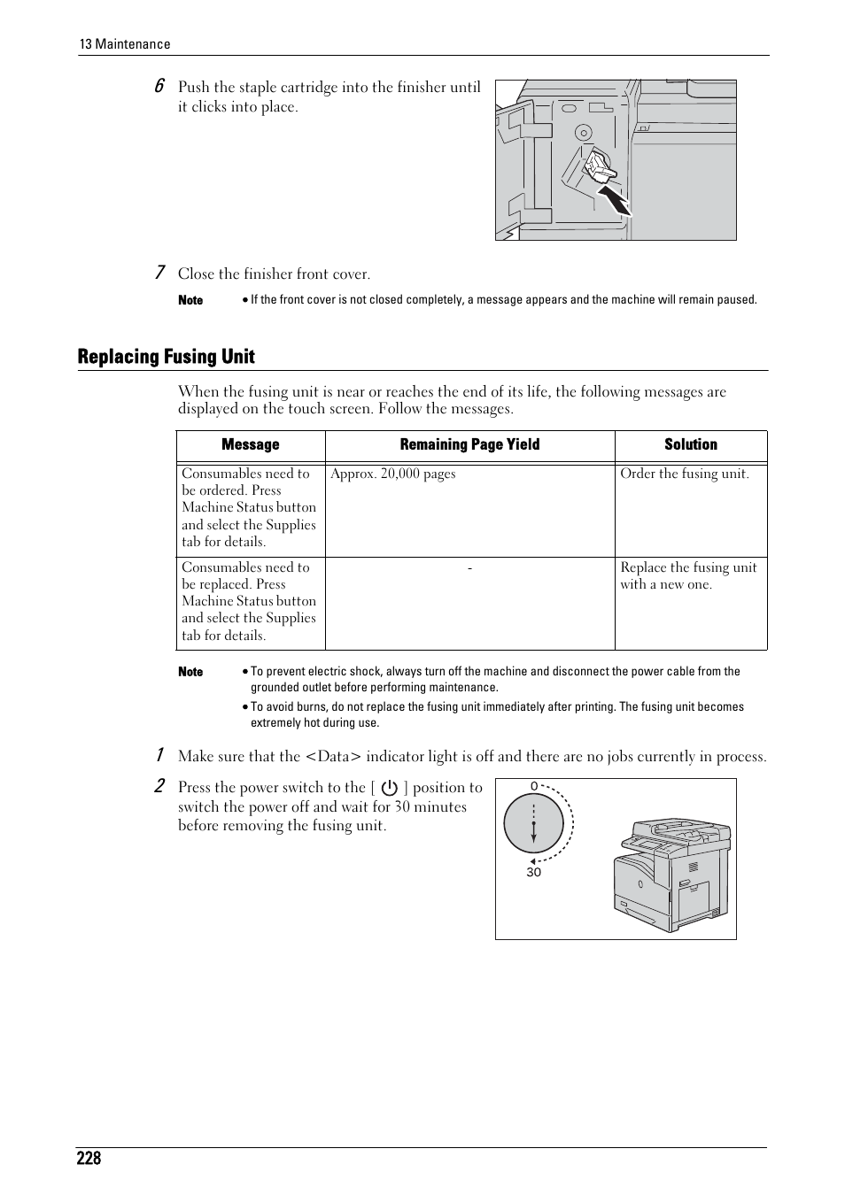 Replacing fusing unit | Dell C5765DN MFP Color Laser Printer User Manual | Page 228 / 675