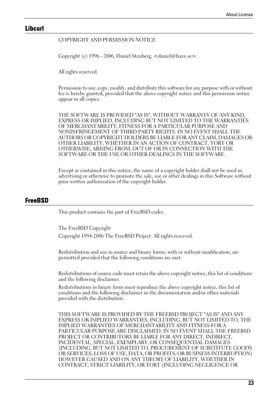 Libcurl, Freebsd, Libcurl freebsd | Dell C5765DN MFP Color Laser Printer User Manual | Page 23 / 675