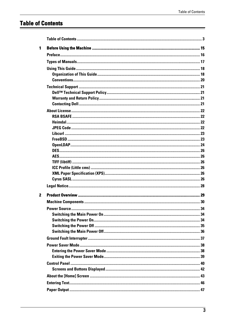 Dell C5765DN MFP Color Laser Printer User Manual | Page 3 / 675