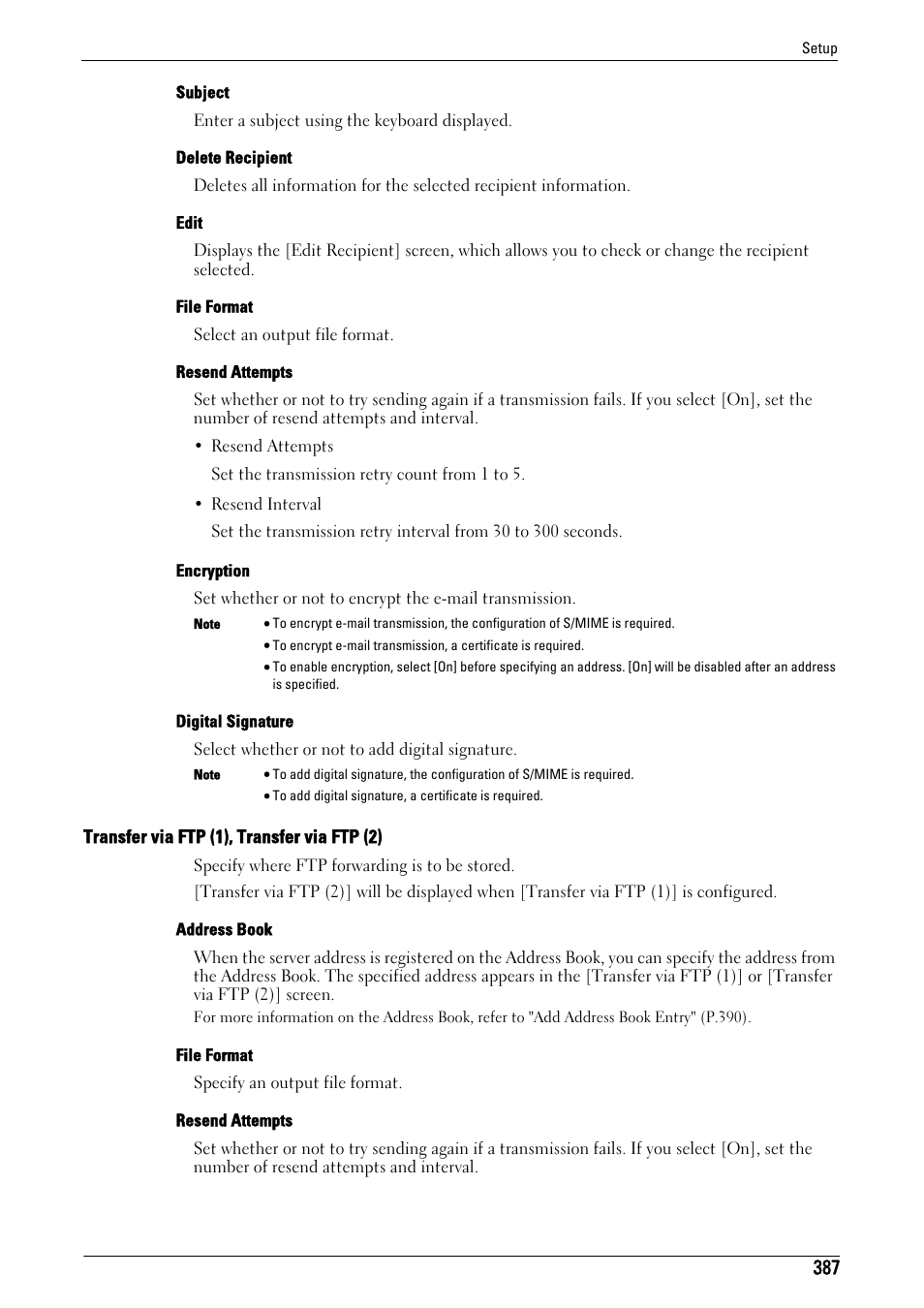 Transfer via ftp (1), transfer via ftp (2), P.387) | Dell C5765DN MFP Color Laser Printer User Manual | Page 387 / 675