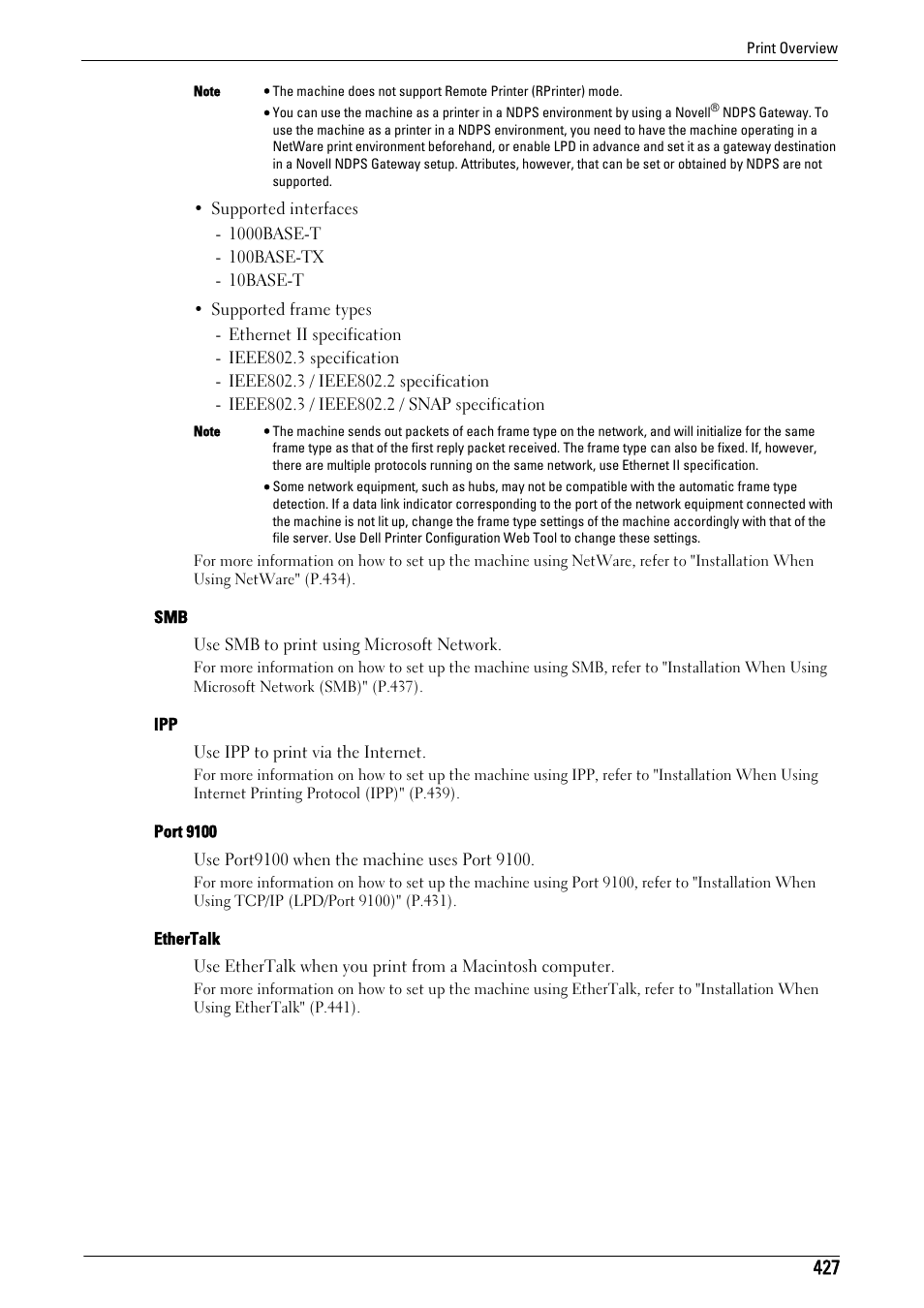 Dell C5765DN MFP Color Laser Printer User Manual | Page 427 / 675