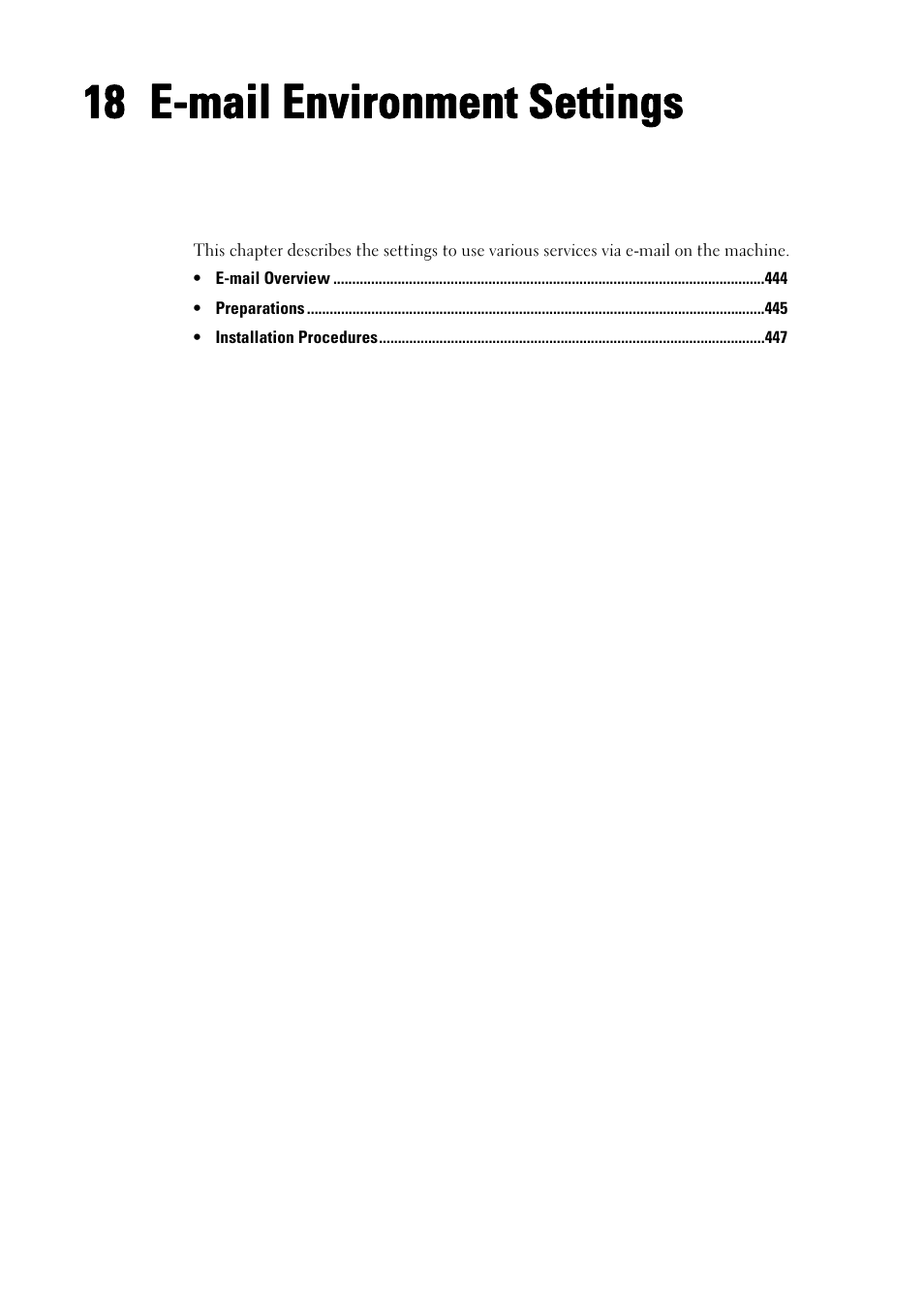 18 e-mail environment settings, E-mail environment settings, E-mail environment settings" (p.443) | Dell C5765DN MFP Color Laser Printer User Manual | Page 443 / 675