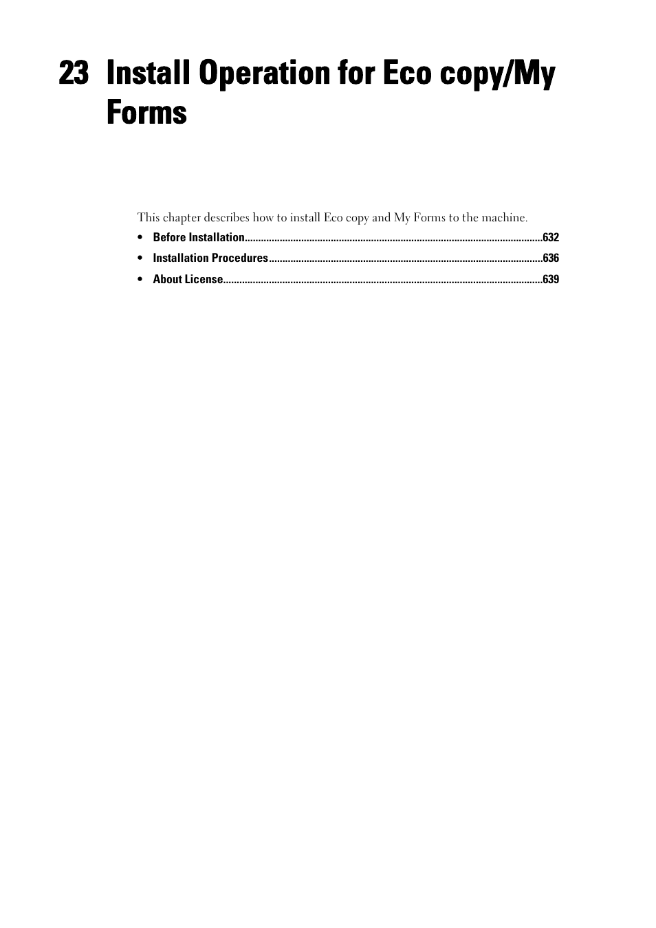 23 install operation for eco copy/my forms, Install operation for eco copy/my, Install operation for eco copy/my forms | Dell C5765DN MFP Color Laser Printer User Manual | Page 631 / 675