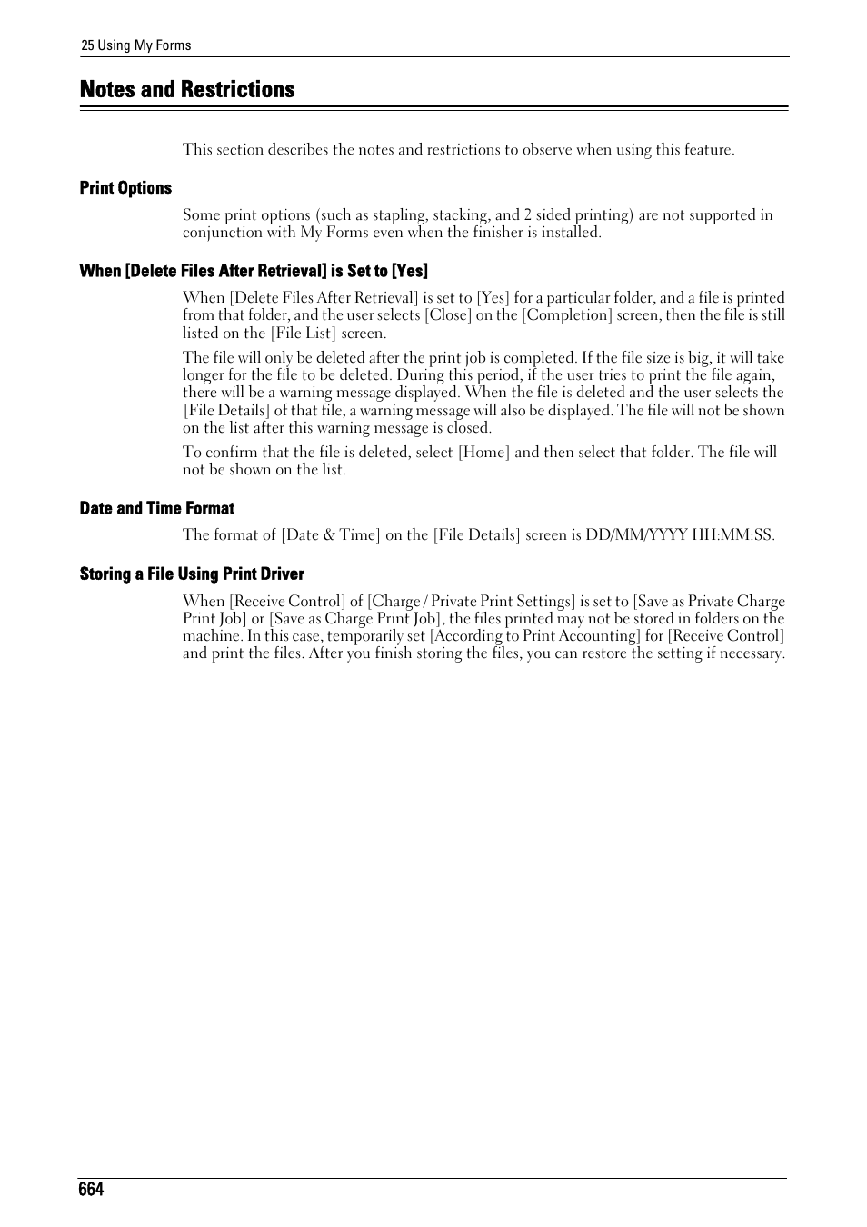 Notes and restrictions | Dell C5765DN MFP Color Laser Printer User Manual | Page 664 / 675