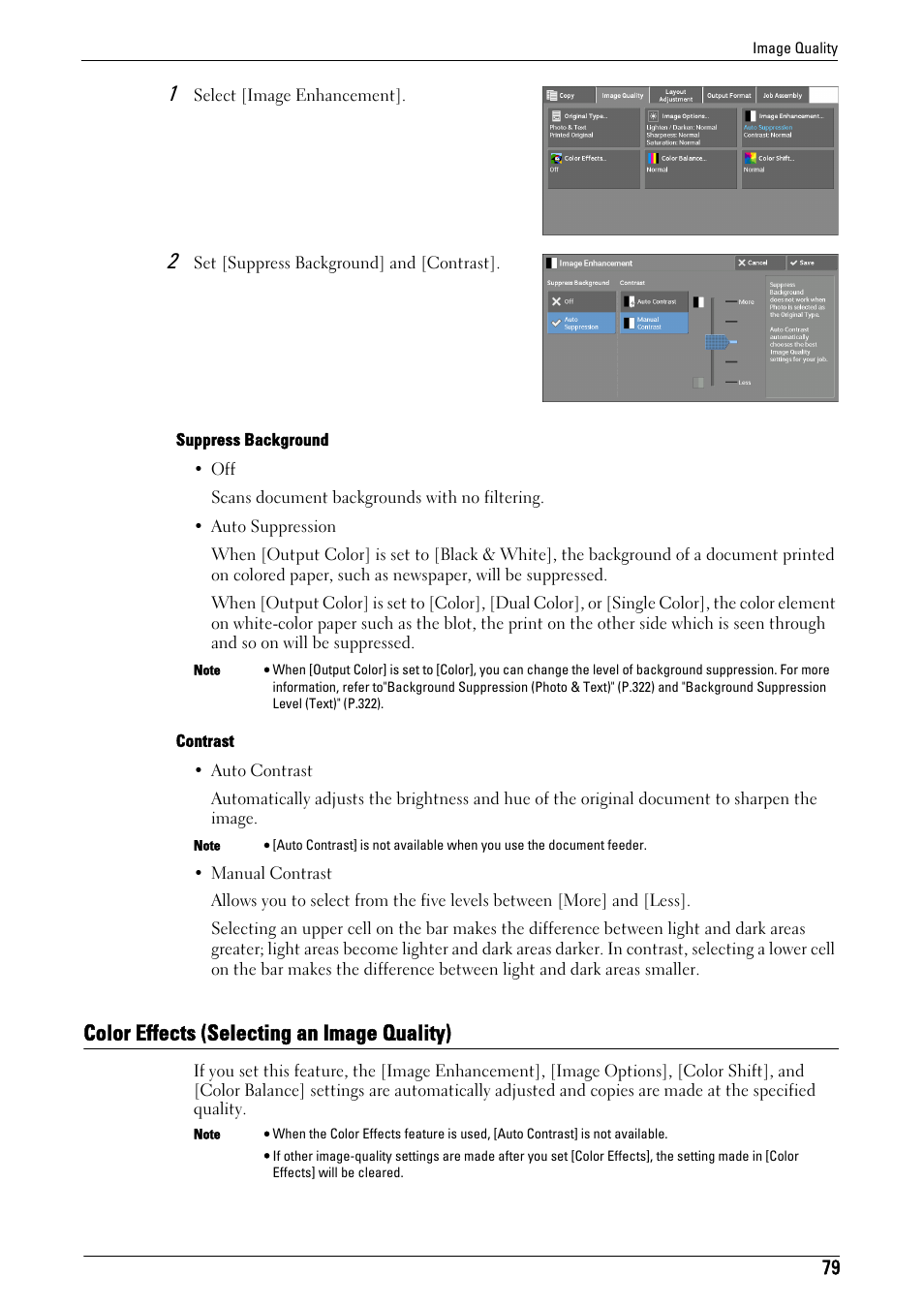 Color effects (selecting an image quality), Color effects (selecting an image | Dell C5765DN MFP Color Laser Printer User Manual | Page 79 / 675