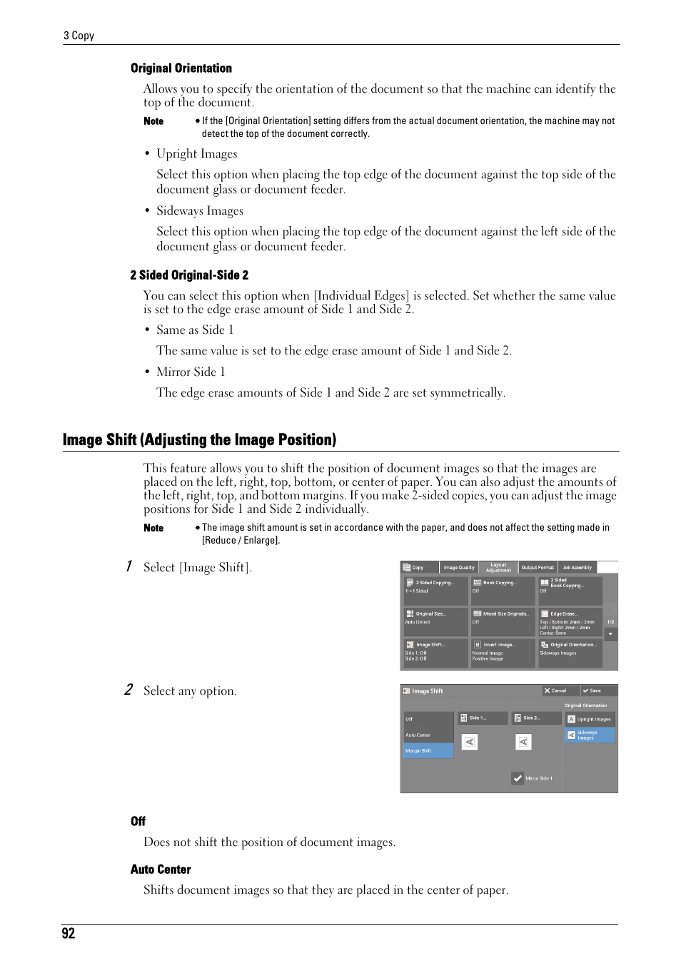 Image shift (adjusting the image position), Image shift | Dell C5765DN MFP Color Laser Printer User Manual | Page 92 / 675