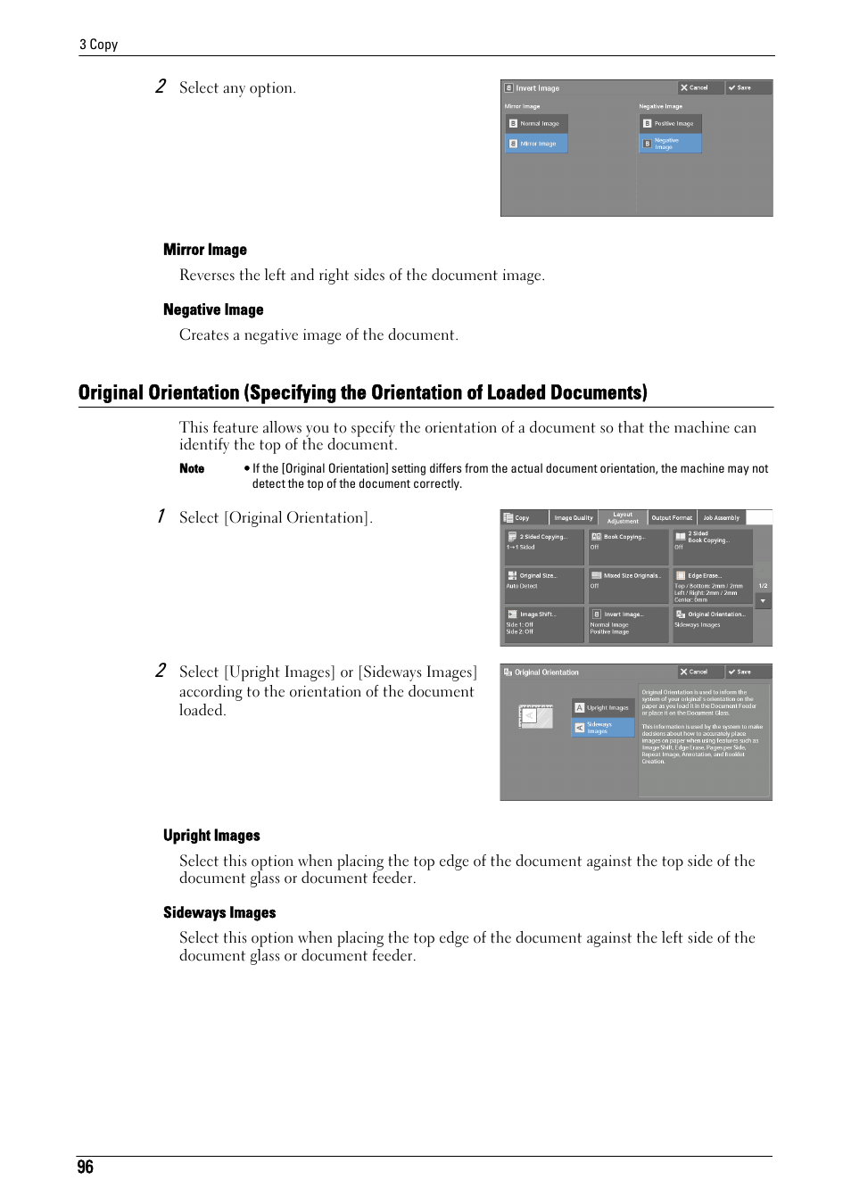 Original orientation (speci | Dell C5765DN MFP Color Laser Printer User Manual | Page 96 / 675