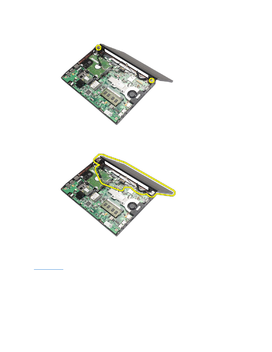 Replacing the display assembly | Dell Latitude 2120 (Late 2010) User Manual | Page 27 / 62
