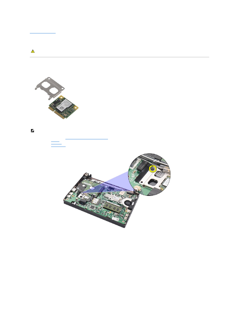 Hard drive accelerator card, Removing the hard drive accelerator card | Dell Latitude 2120 (Late 2010) User Manual | Page 49 / 62