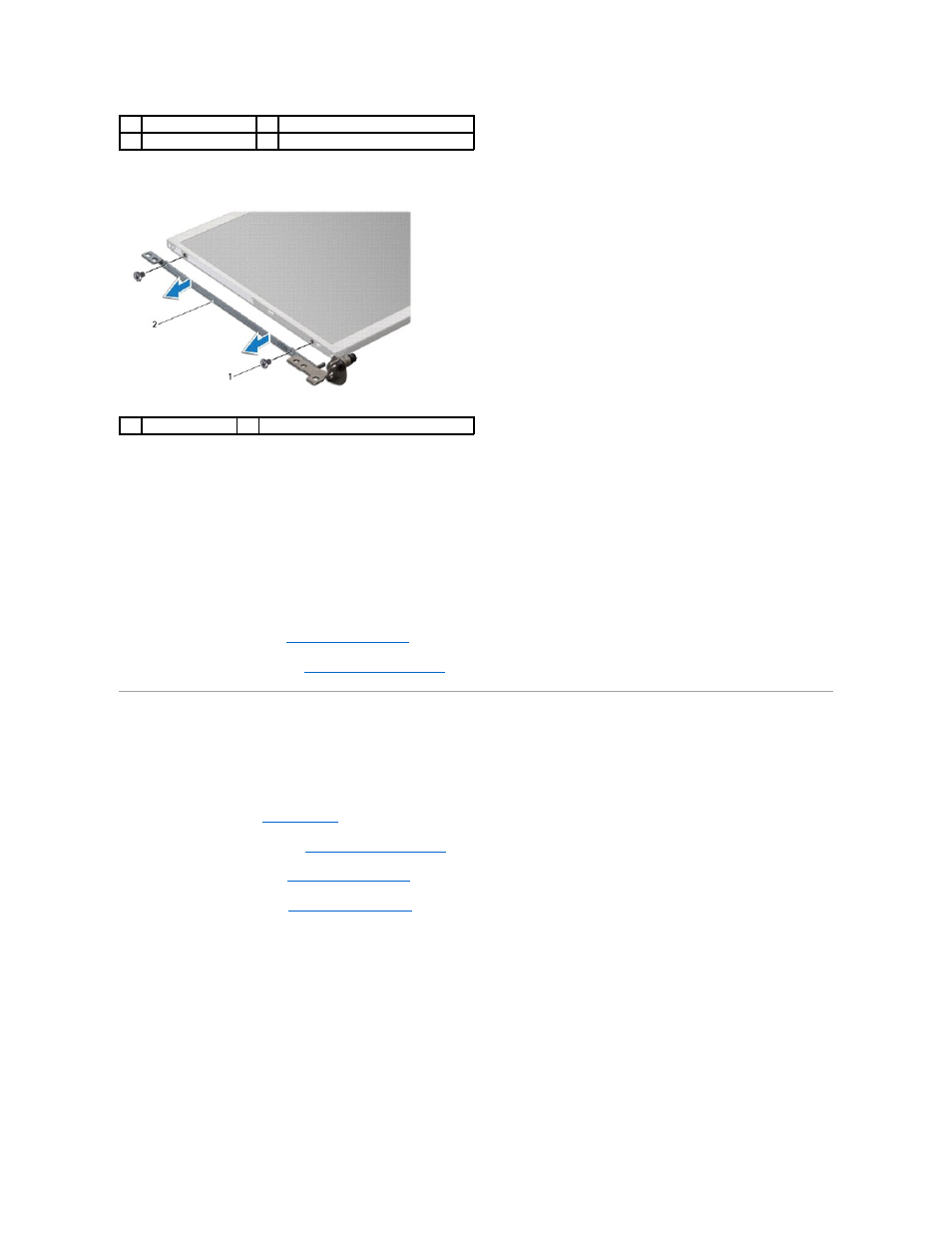 Display panel cable, Replacing the display panel, Removing the display panel cable | Dell Inspiron Mini 10v (1011, Mid 2009) User Manual | Page 18 / 42