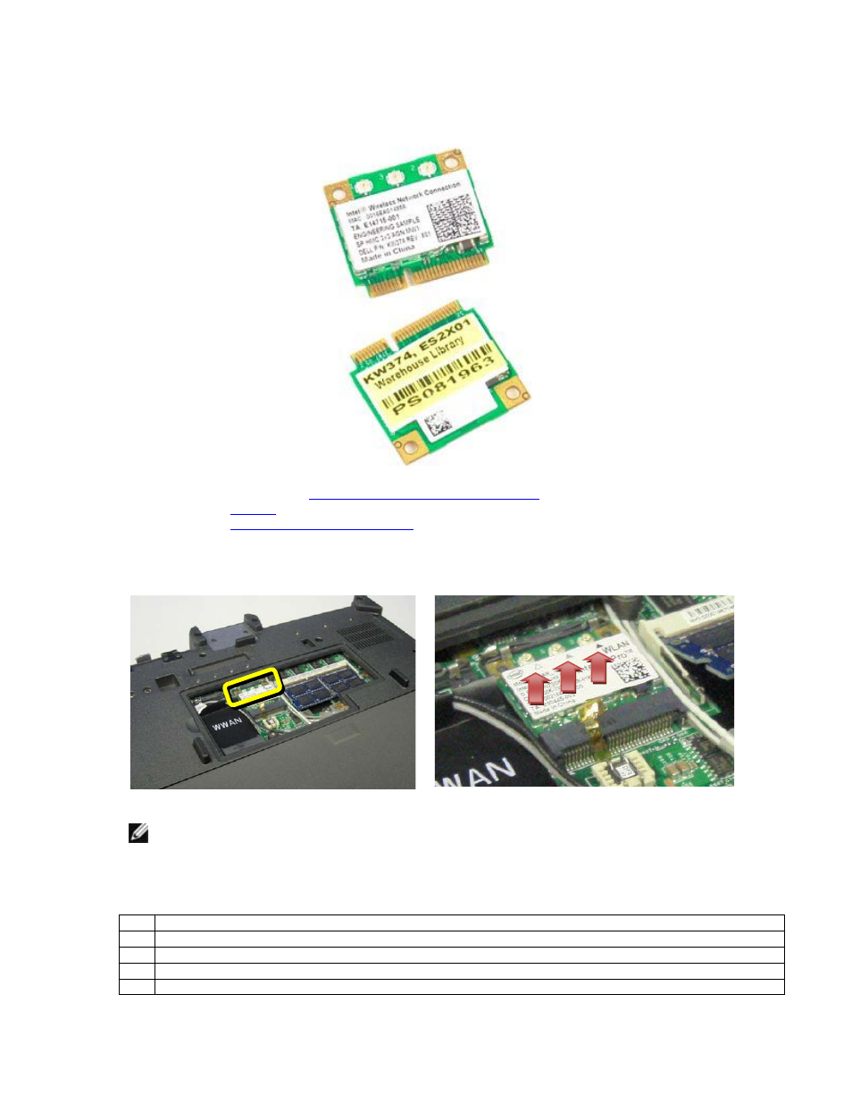 1 removing the mini-card, Removing the mini-card | Dell Latitude XT2 XFR (Late 2009) User Manual | Page 39 / 94