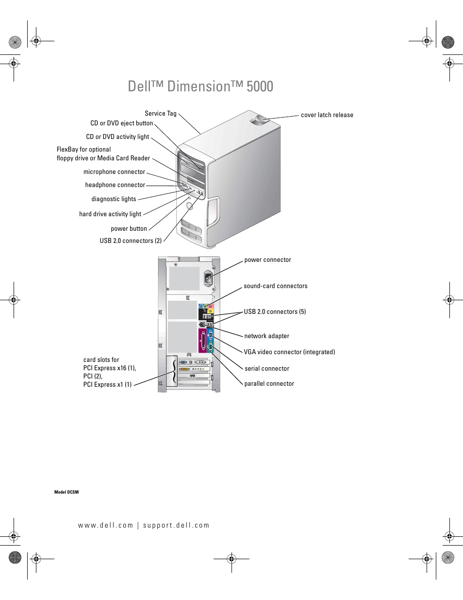 Dell Dimension 5000 User Manual | 140 pages