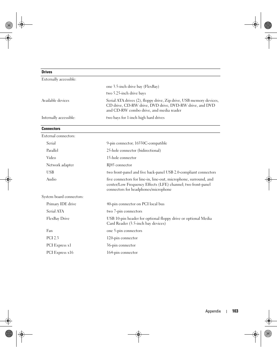 Dell Dimension 5000 User Manual | Page 103 / 140