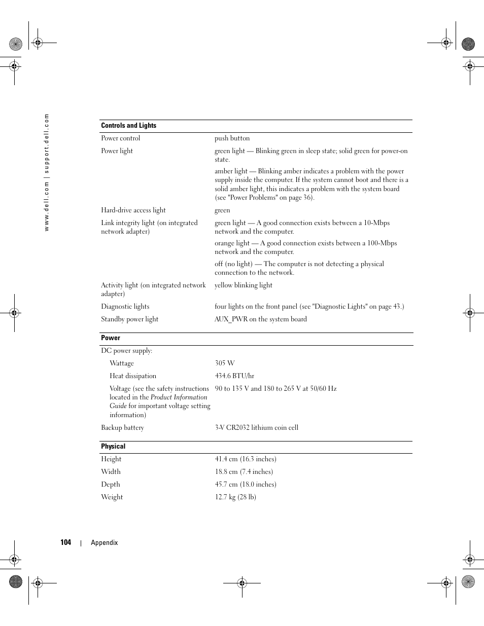 Dell Dimension 5000 User Manual | Page 104 / 140
