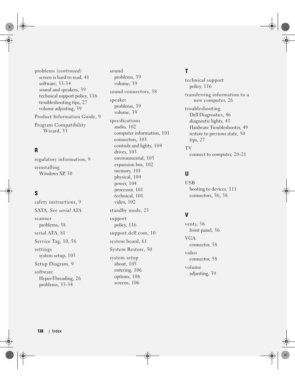 Dell Dimension 5000 User Manual | Page 138 / 140